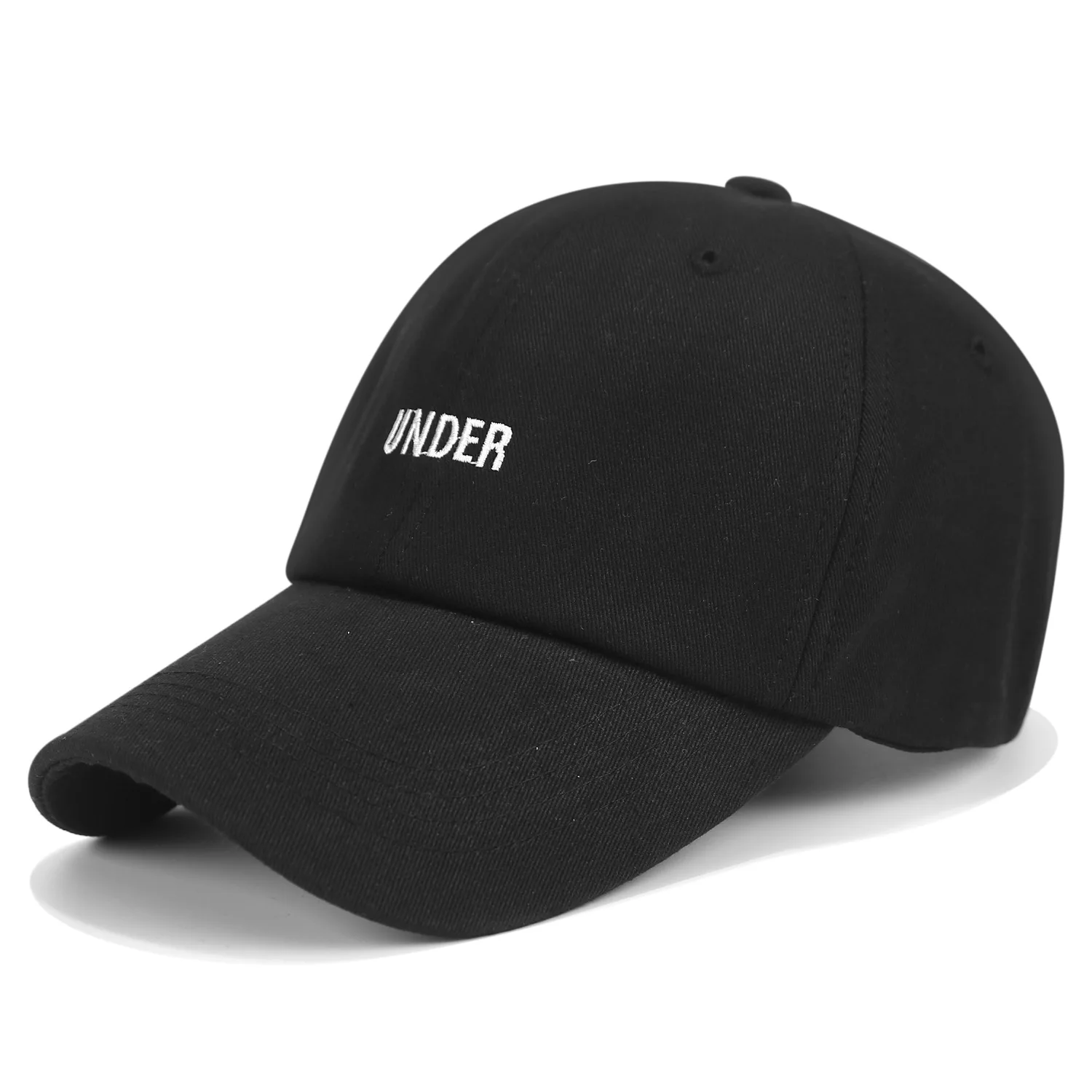 Curved Eaves Baseball Cap Under Embroidery Pattern Hip Hop Wild Caps Solid Color Men Outdoor Casual Spring Autumn Hat