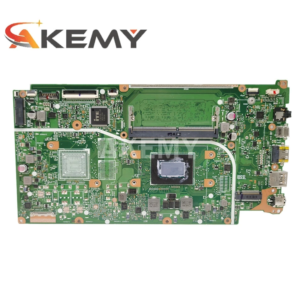 Billig Akemy X512DA Motherboard Für Asus X512DA F512DA X512D F512D X512DK Laptop Motherboard W/ 4G-RAM Ryzen 5 3500U CPU