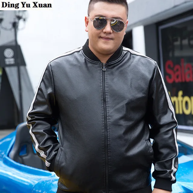 6XL 7XL 8XL 9XL 10XL размера плюс Мужская байкерская куртка из искусственной кожи мужские