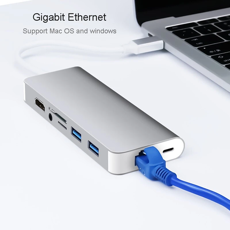 USB-концентратор Thunderbolt 3 1000 Мбит/с HDMI 4K 5 мм | Компьютеры и офис