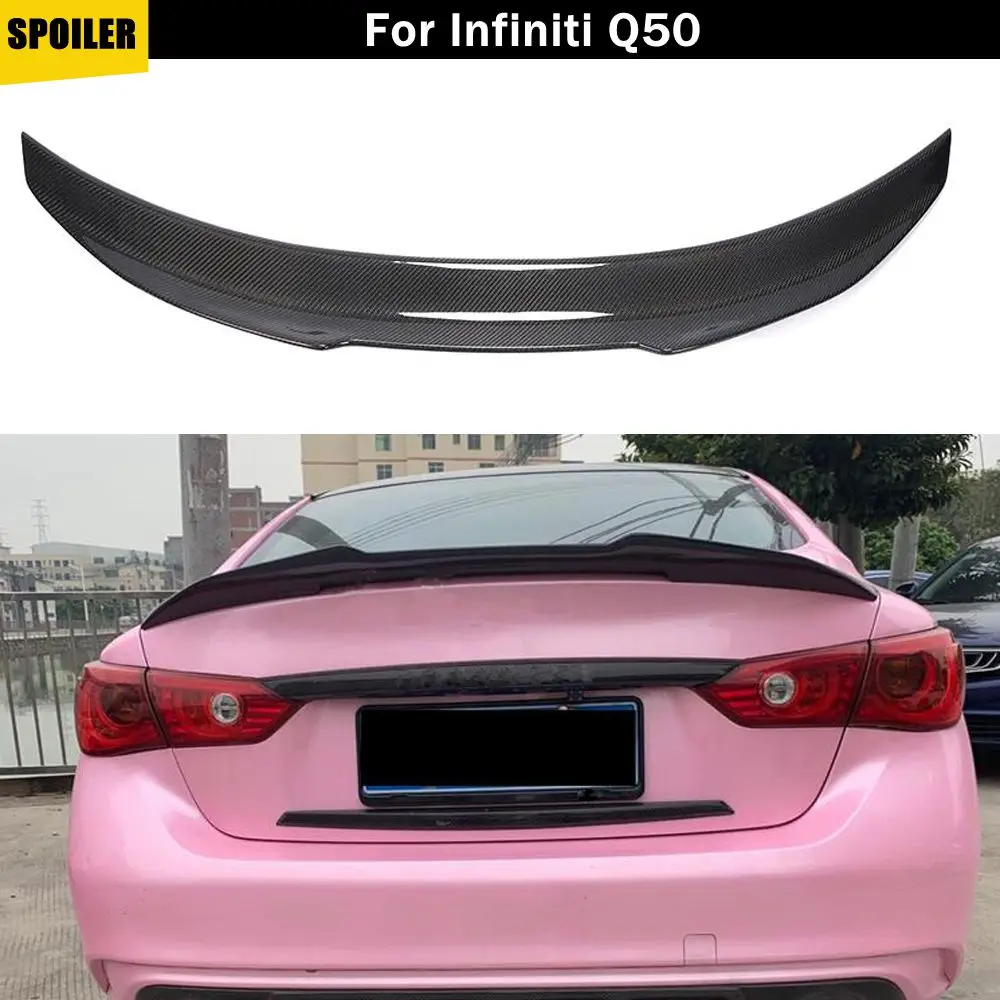 Спойлер из настоящего углеродного волокна для Infiniti Q50 2014-2020 | Автомобили и
