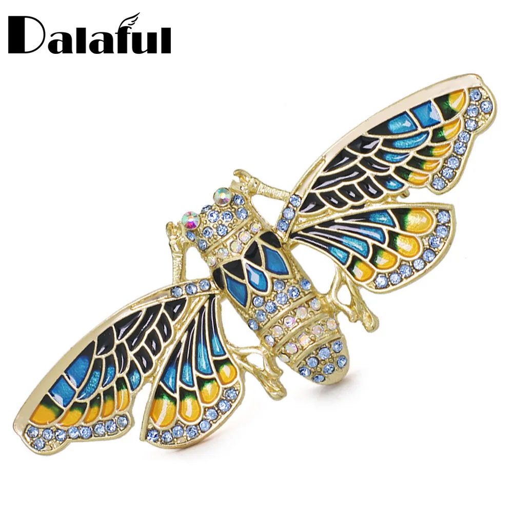 Dalaful эмалированная Бриллиантовая разразумная брошь булавка для женщин и мужчин