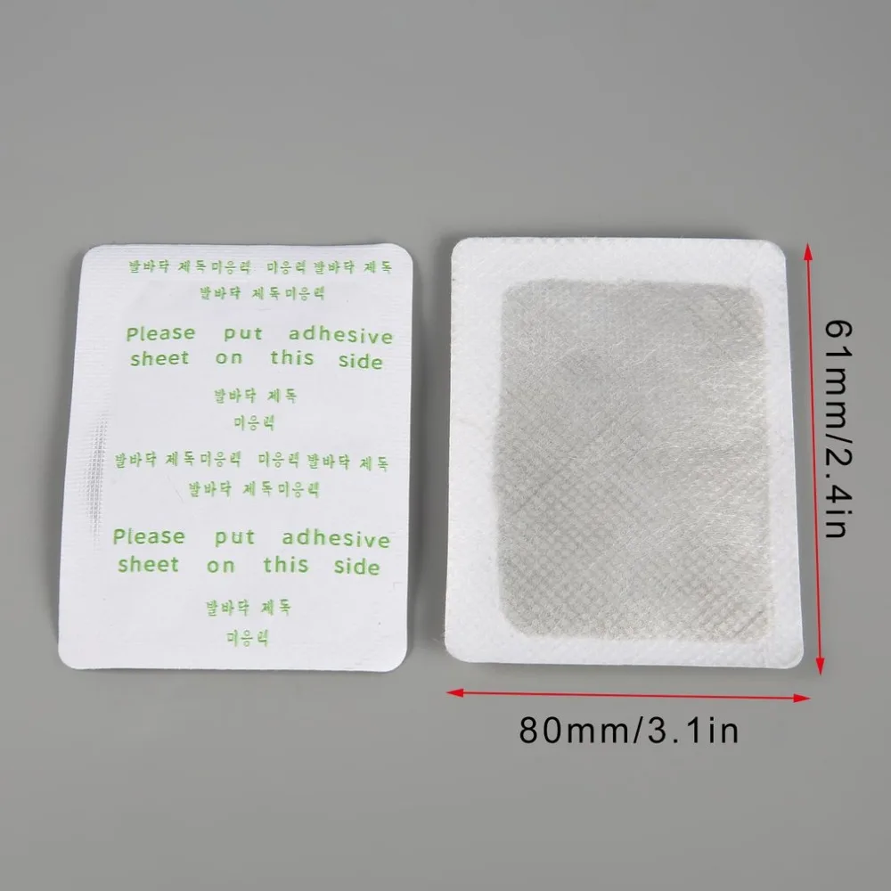 10 шт./лот детоксикационные подушечки для ног пластырь детоксикации токсинов с