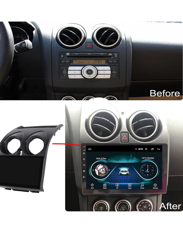 Автомагнитола easteregg 9 дюймов для Nissan Qashqai 2006 2013 мультимедийный видеоплеер
