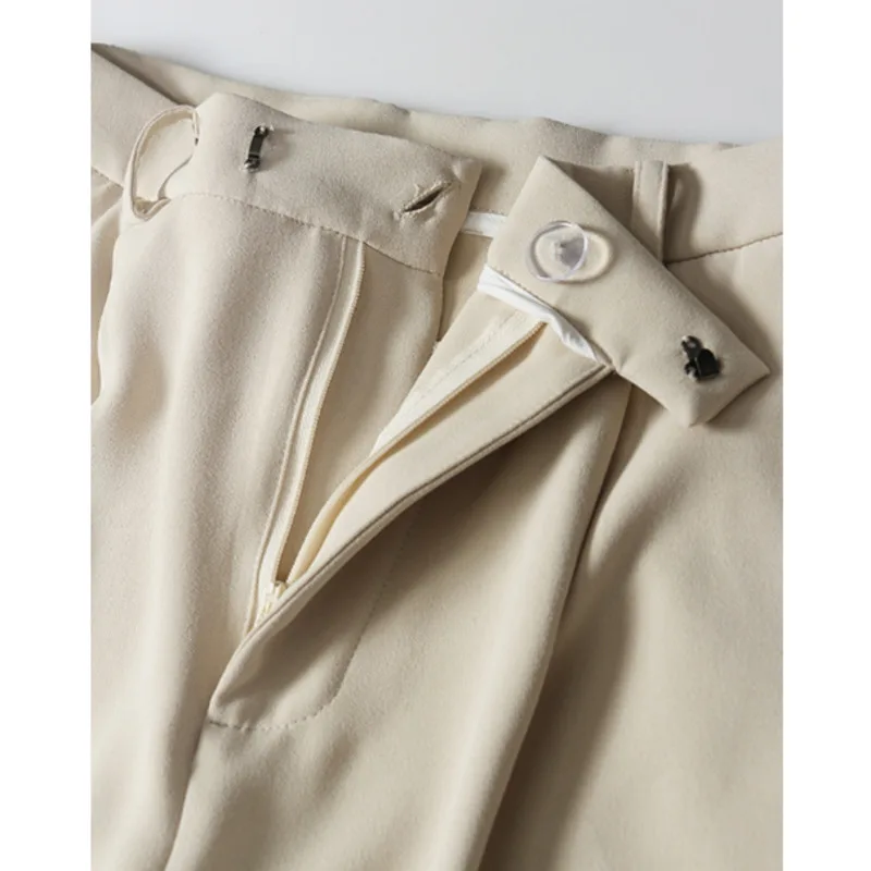 

DEAT 2021 New Women Fashion V-neck Long Sleeve Single Button Asymmetrical Short Jacket And High Waist Pants Autumn Winter 7E2245