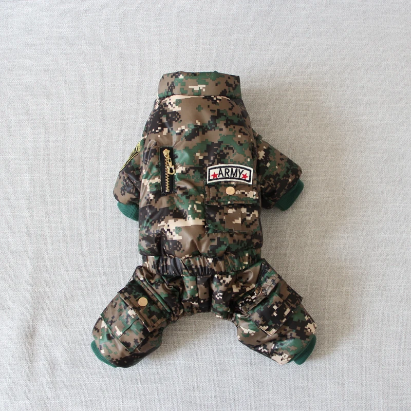 Зимняя одежда для собак утолщенная теплая комбинезон в виде пуделя Бишон