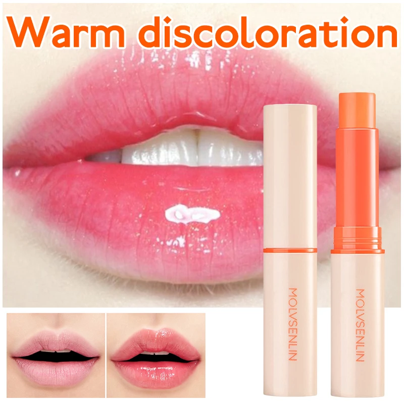 

Color Temperature Changing Lipstick Vitamins Lip Balm Carotene Beeswax Moisturize Repair Nourish Lips Care Lip Makeup TSLM2