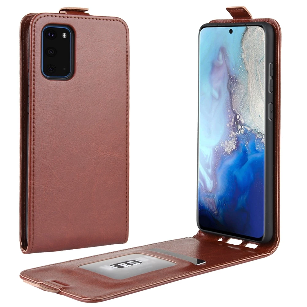 Вертикальный кожаный флип-чехол для Galaxy S11e отделение карт фоторамка чехол Samsung