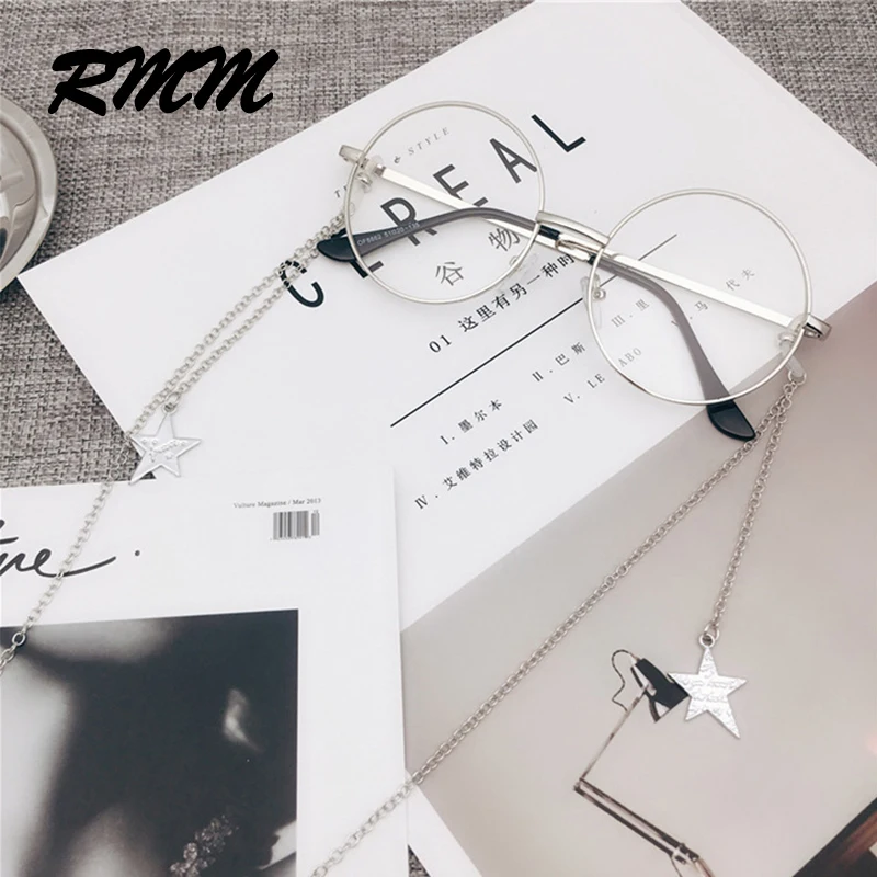 RMM бренд унисекс Роскошная Звезда Женская цепочка для очков модная