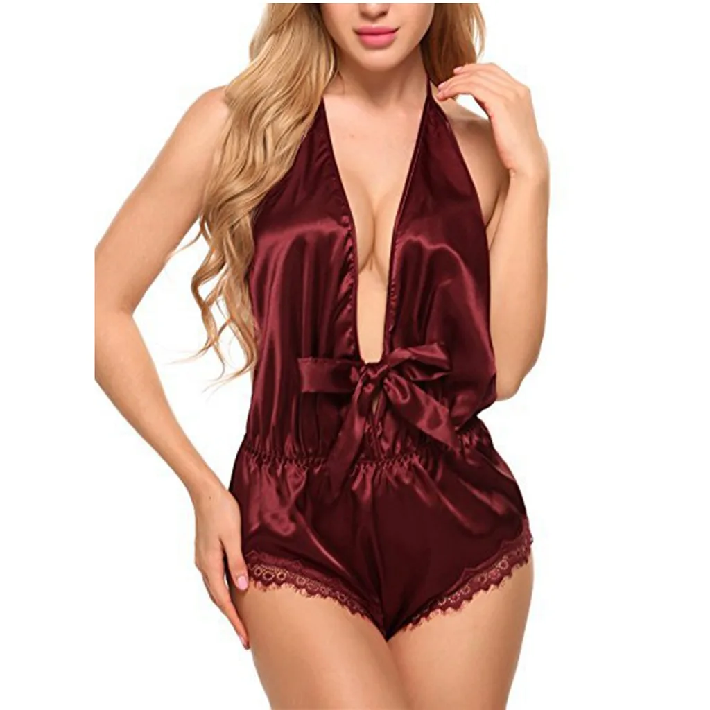 Для женщин сексуальный Lntimate Нижнее белье женские нижнее один кусок Шелковая