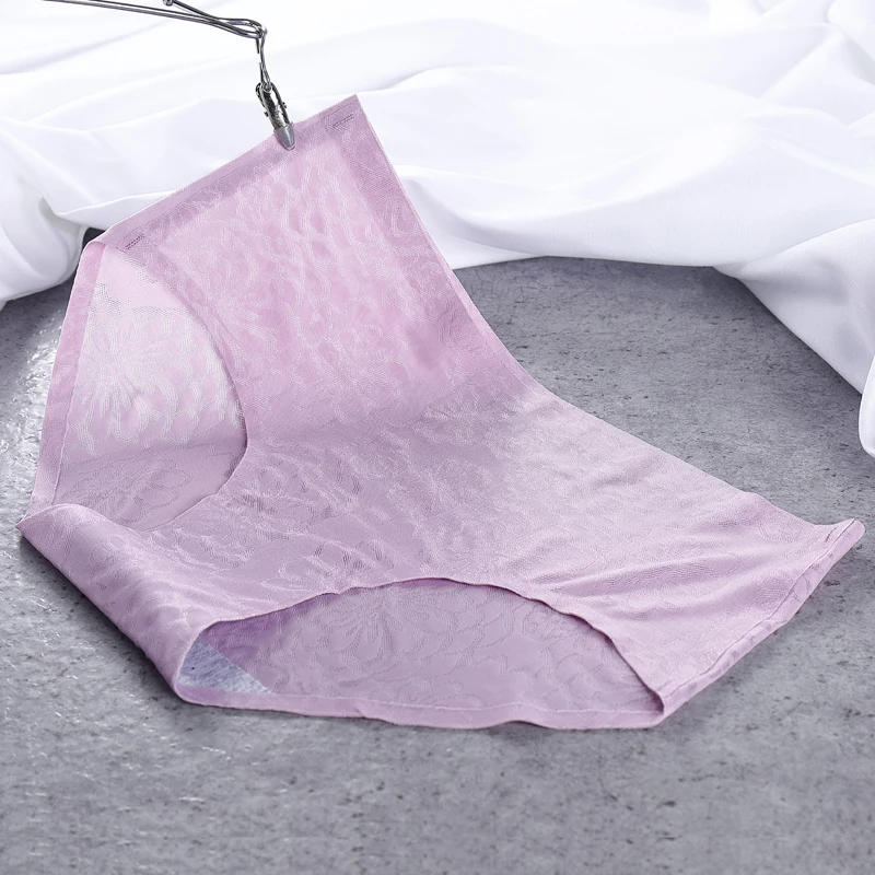 Женские Бесшовные жаккардовые трусики брифы со средней посадкой|Женские