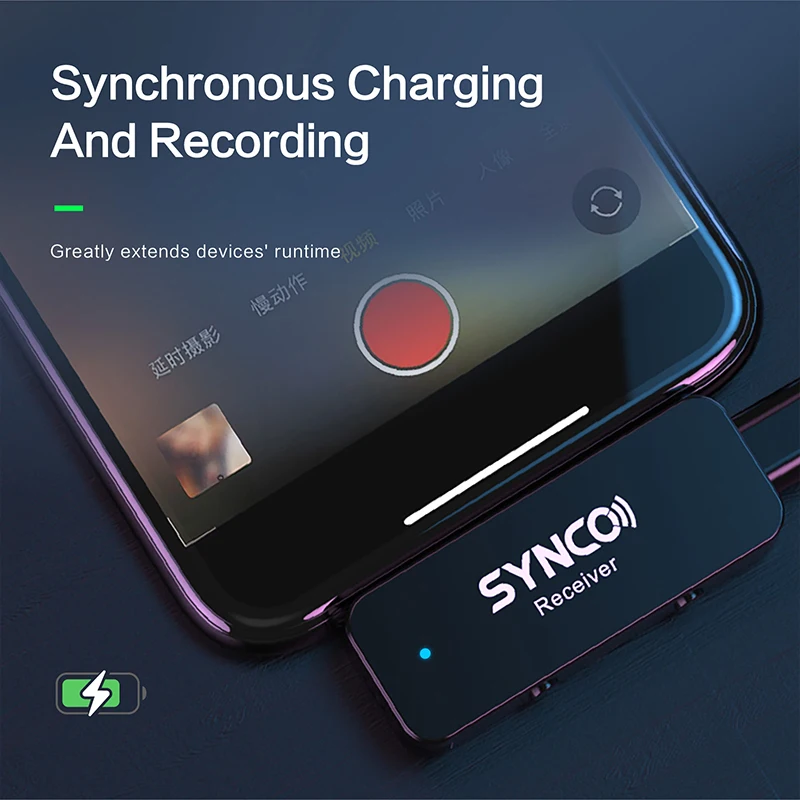Беспроводная микрофонная система SYNCO G1T/G1L 2 4G петличный нагрудный для Android iPhone