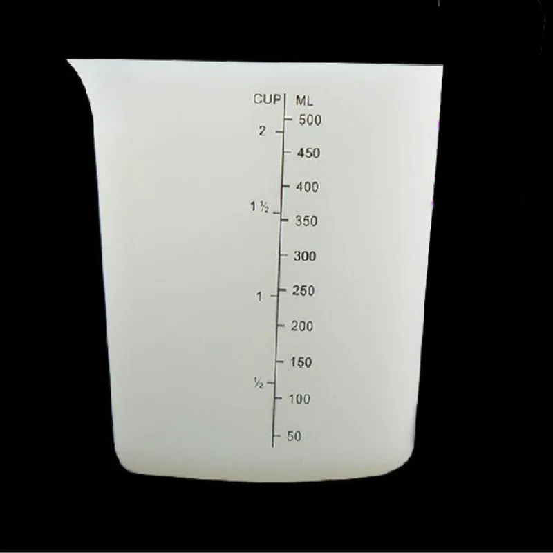 500ML Squeeze and Pour Silicone Measuring Cups Heart Shape Thicken Soft Ovenproof Flexible Pinch Cup Baking Tools for Cake | Дом и сад