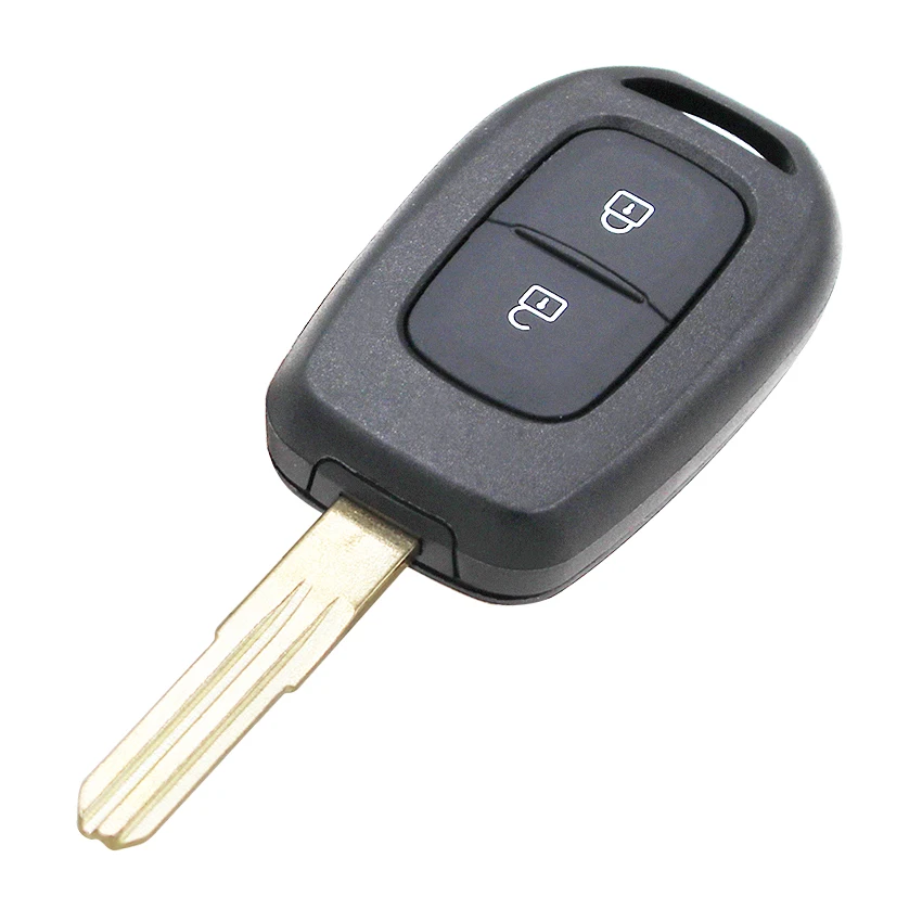 2 кнопки дистанционного ключа 433 МГц с чипом 4A PCF7961M для Renault Sandero, Dacia Logan, Lodgy Dokker Duster с нерезанным лезвием
