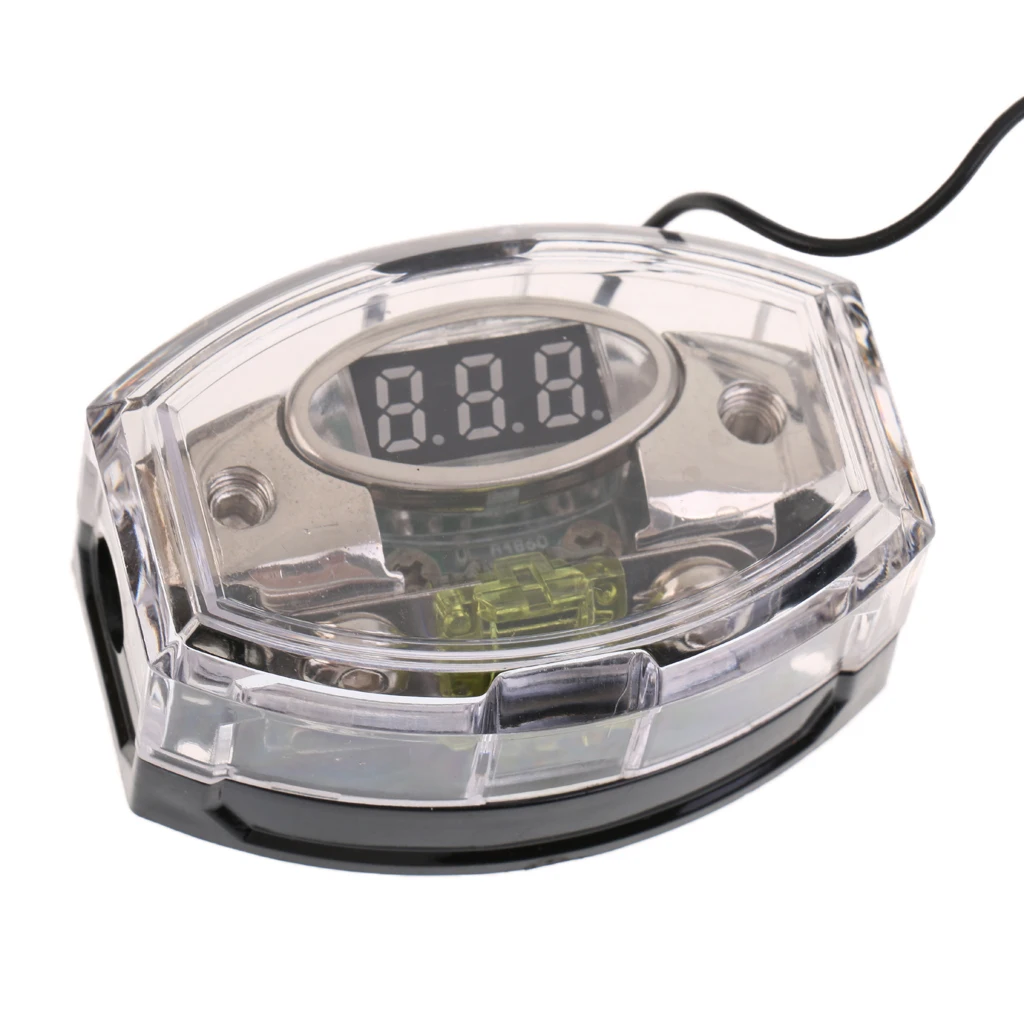 Автомобильный цифровой дисплей напряжения Аудио Усилитель держатель