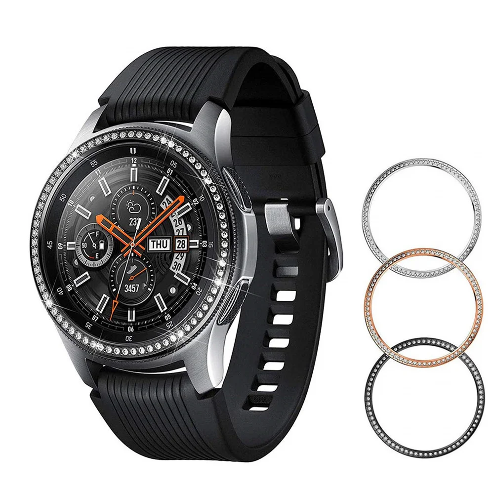 Блестящая рамка для Galaxy Watch 46 мм/42 мм Чехол samsung gear S3 Frontier/классическая спортивная клеющаяся крышка ремешок аксессуары 46/42 3