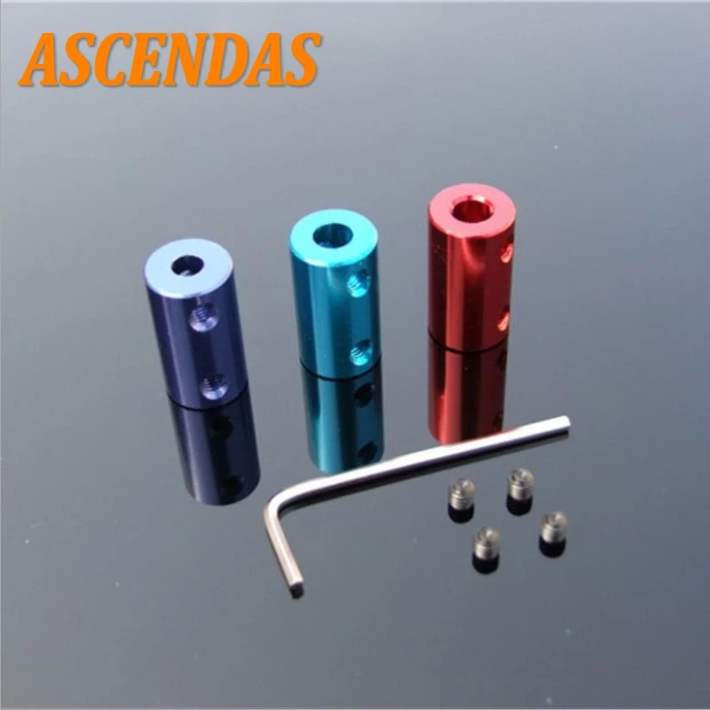 ASCENDAS Алюминиевый сплав Муфта с отверстием синий и красный 3d принтер Часть гибкий
