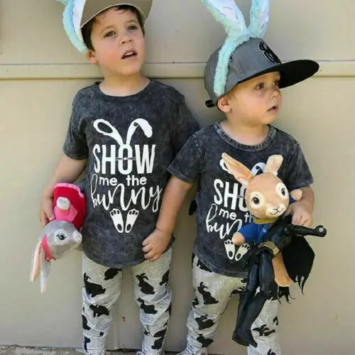 

Easter Toddler Kid Baby Boy Girl Clothes T-Shirt Tops Long Leggings Outfit Set