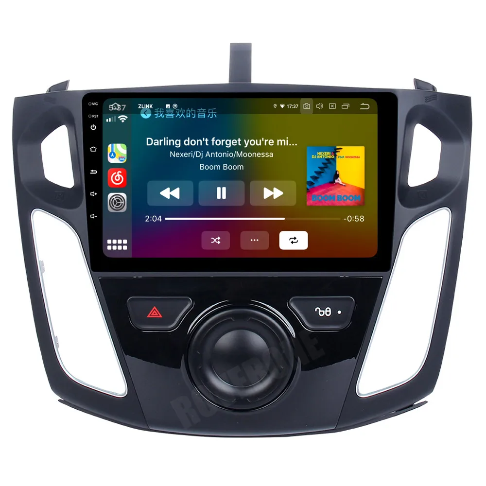 RoverOne Android 10 Octa Core автомобильное радио GPS для Ford Focus 3 2012 2013 2014 сенсорный экран