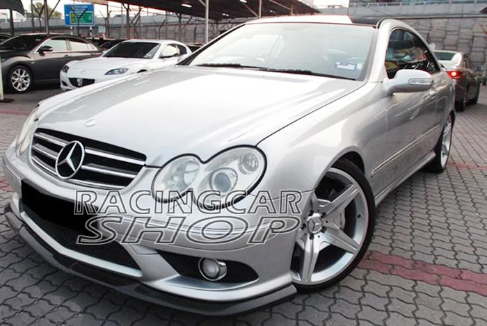 Неокрашенный передний спойлер для BENZ W209 CLK CLK500 CLK550 CLK55 AMG бампер 2006UP M035F|Спойлеры и