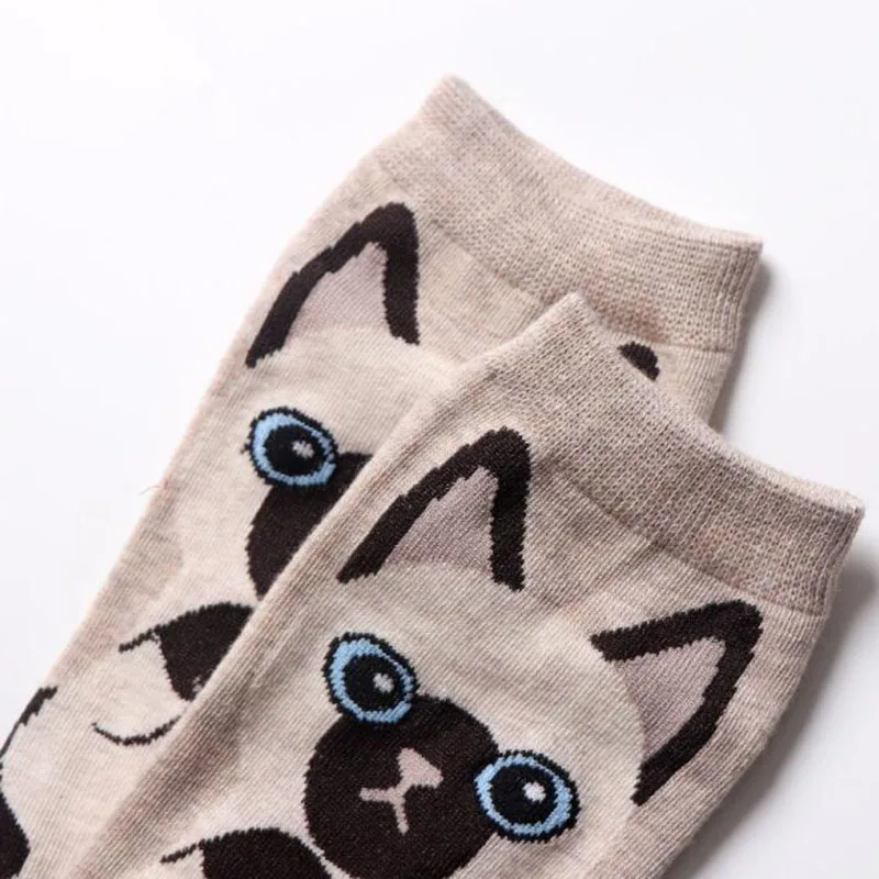 MYORED women socks 5 pairs colorful cartoon socks slippers woman sexy summer socks funny christams gift sockken  calcetines