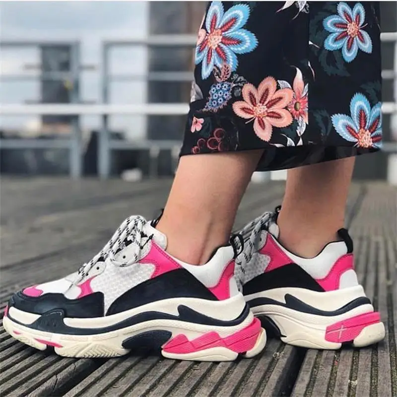 Женская обувь Кроссовки на платформе Обувь для папы Лидер продаж Повседневная