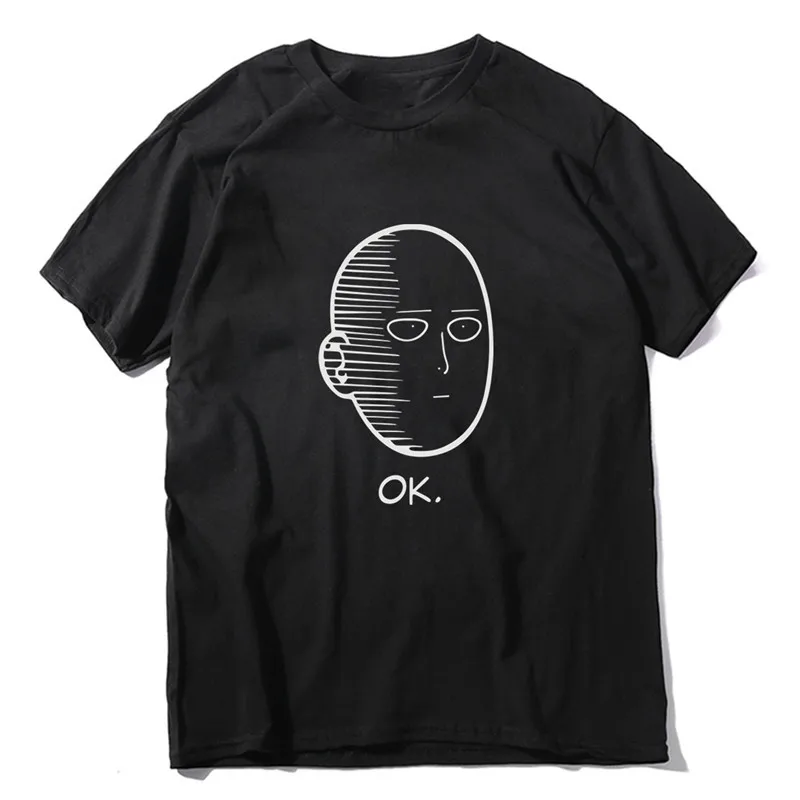 Мужская футболка унисекс с принтом One Punch Man модная удобная Повседневная