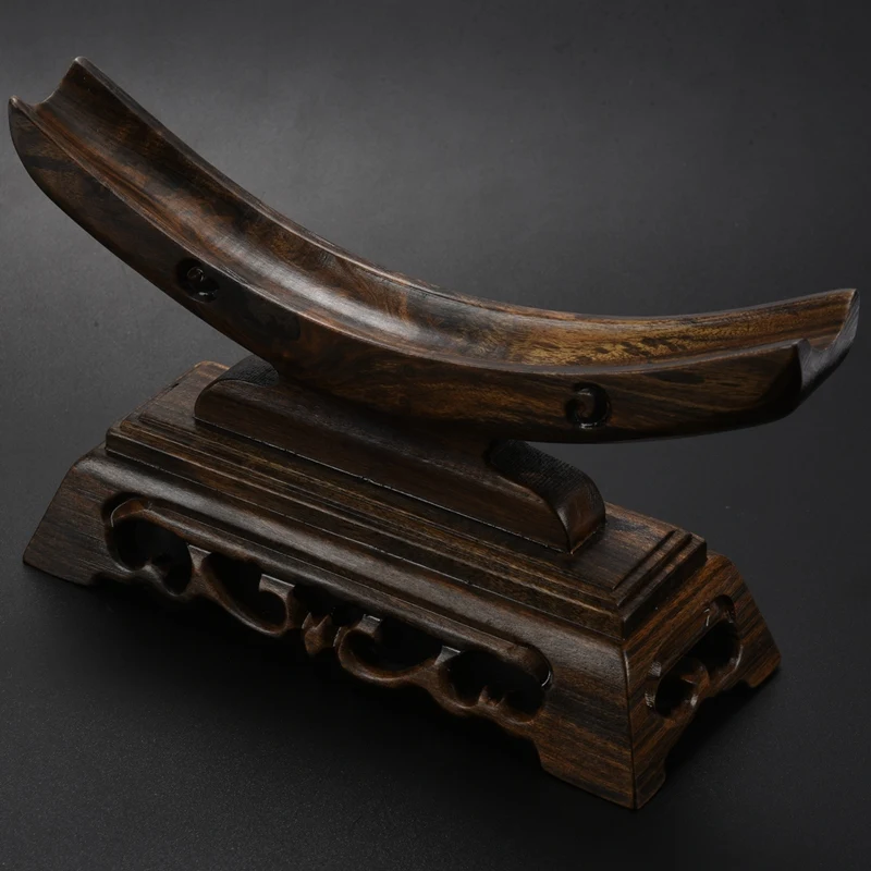 

Sword Stand Solid Wood Sword Display Katana Stand Holder Crescent Shape for General Swords