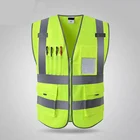 Светоотражающий защитный жилет, защитный жилет для строительства, рабочая одежда для санитарии, защитная одежда, мотоциклетная куртка