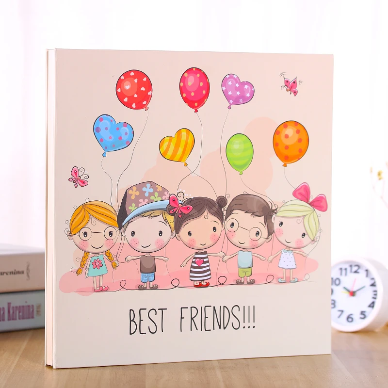 PA26Children's рост ребенка Мемориал Recordbook Diy фотоальбом Большой Ёмкость 30 листов