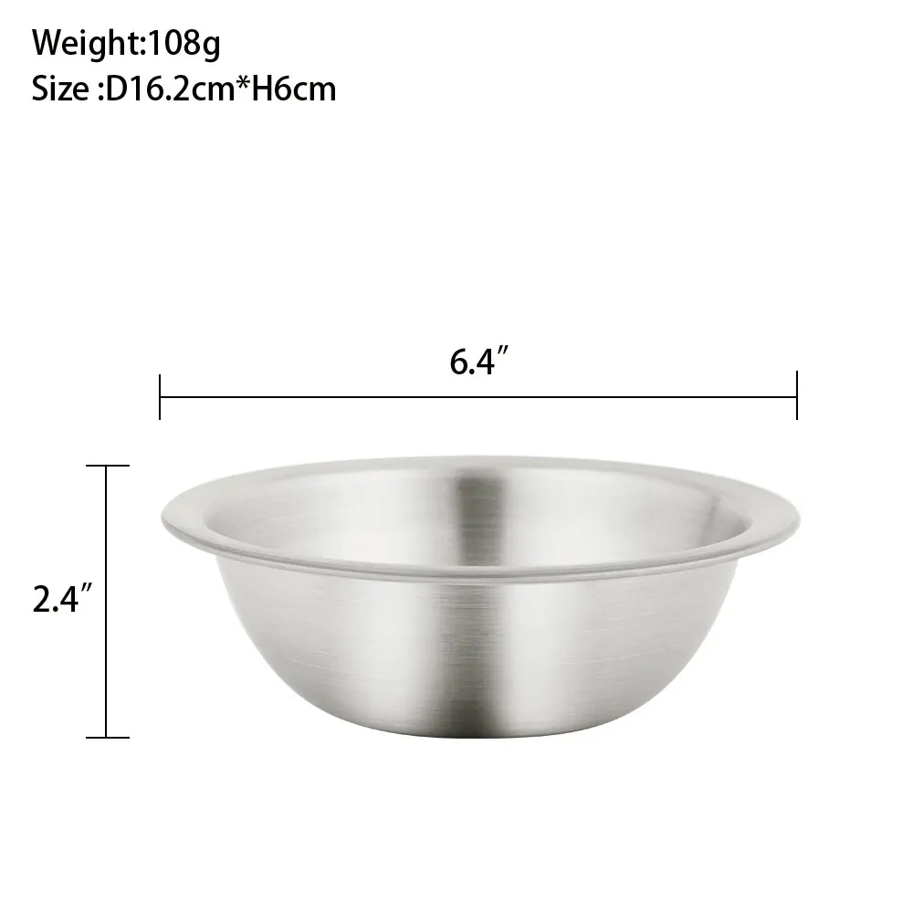 Утолщенный шлифовальный 304 миска из нержавеющей стали для яиц приправа
