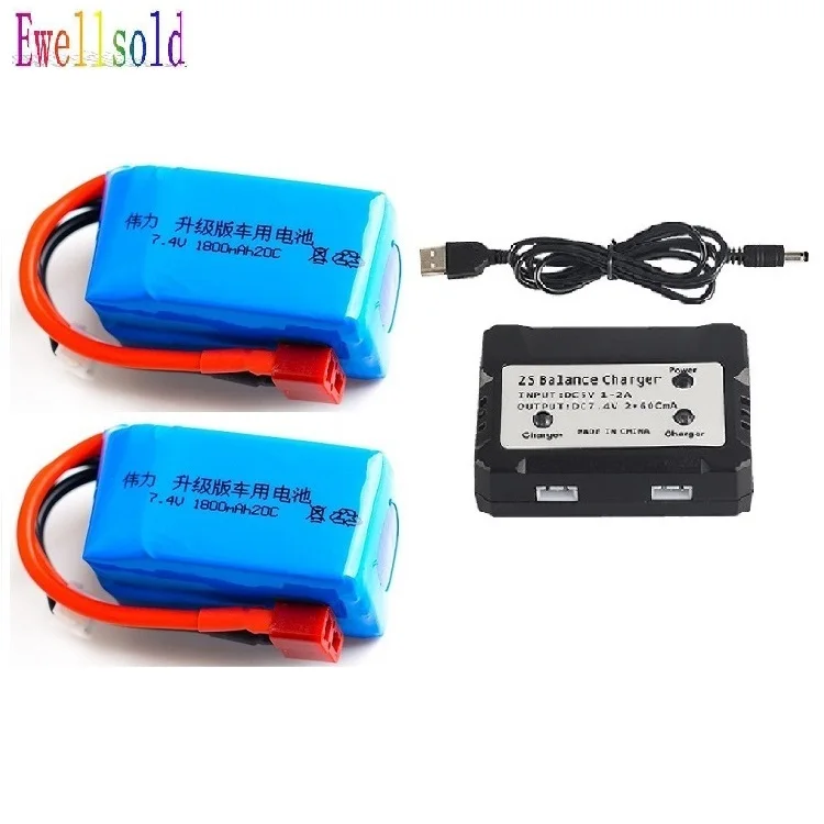 1 шт. 3 штуки в комплекте Wltoys A959 b A969 A979 K929 B R/C грузовик запасные части 7 4 V 1800mah литий