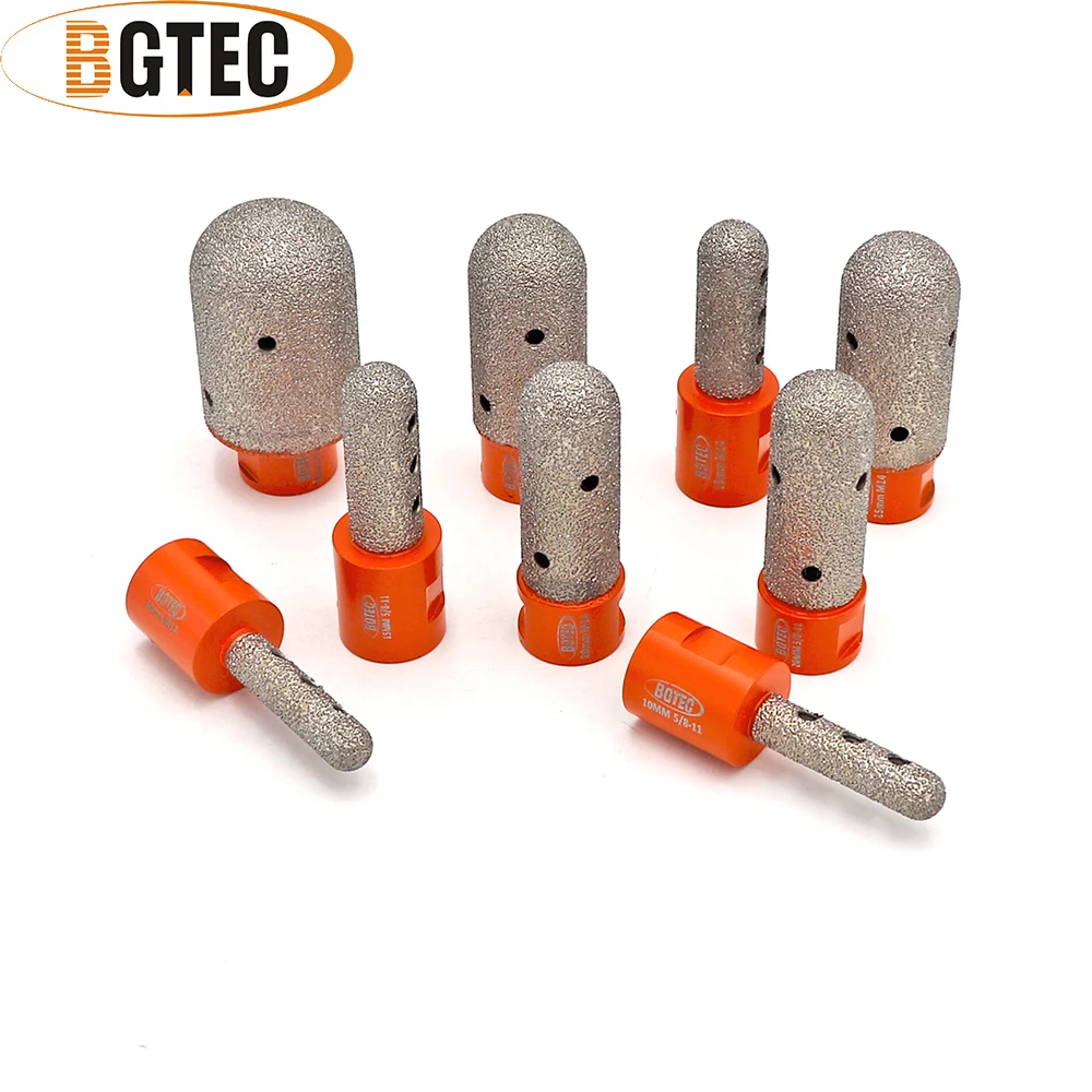 Вакуумные Паяные алмазные насадки BGTEC 1 шт. диаметр 10/15/20/25/30/35 мм резьба 5/8-11 или M14