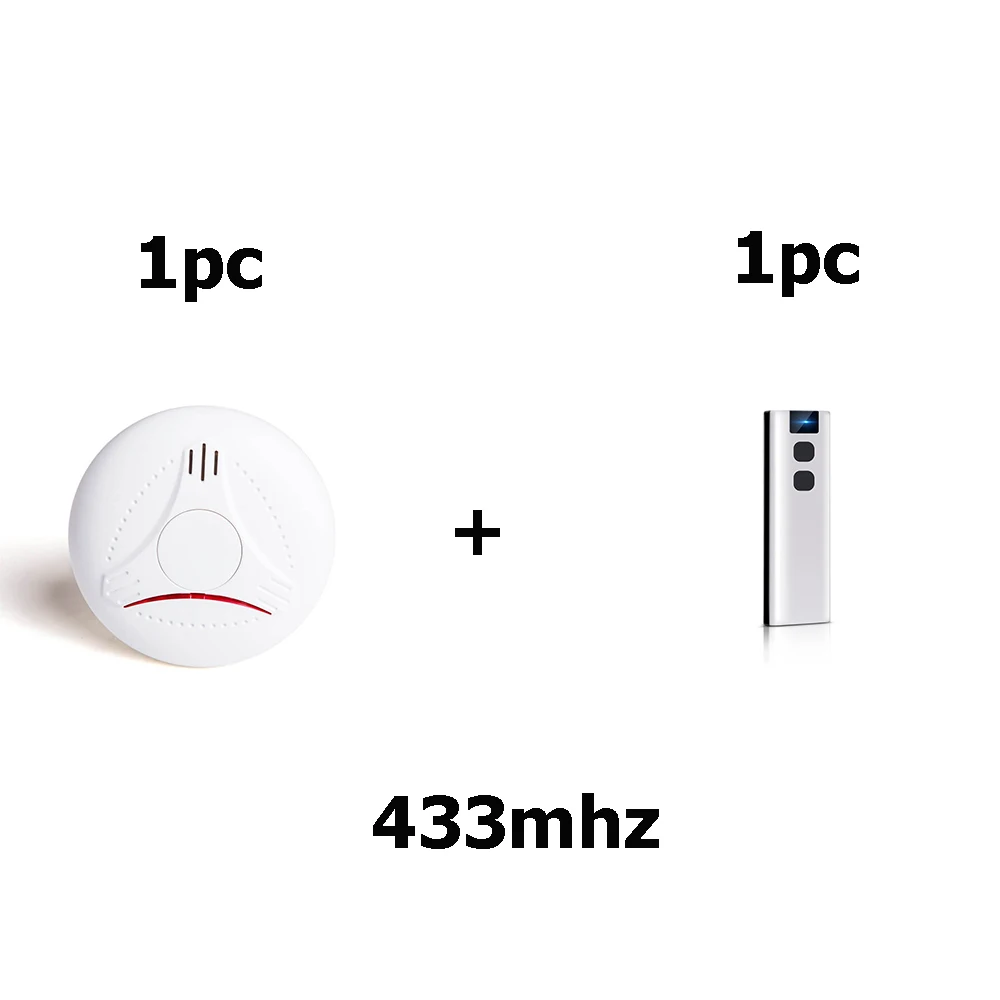 

Беспроводной детектор дыма Zigbee Z-wave GSM 433 МГц с 10-летним сроком службы