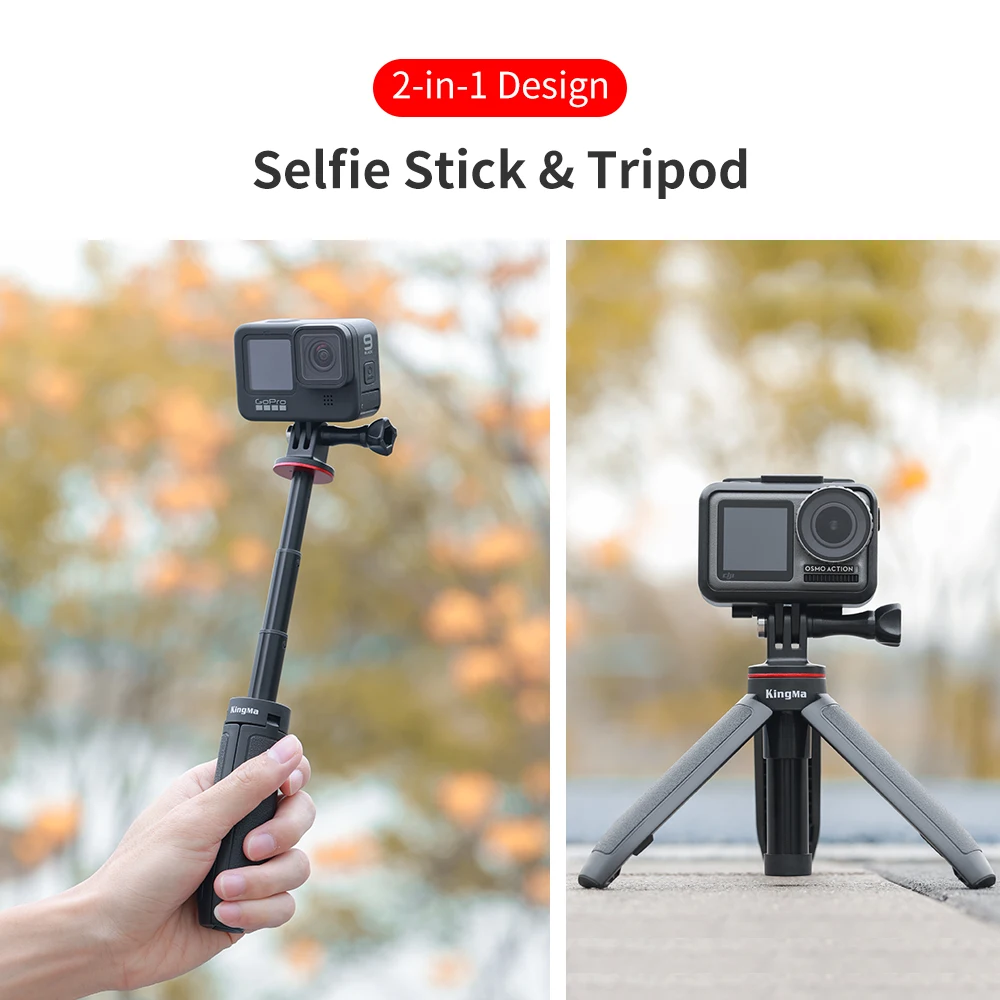 Портативный удлинитель KingMa штатив для селфи рукоятка экшн-камеры GoPro 10/9/8/7/6/5 DJI OSMO