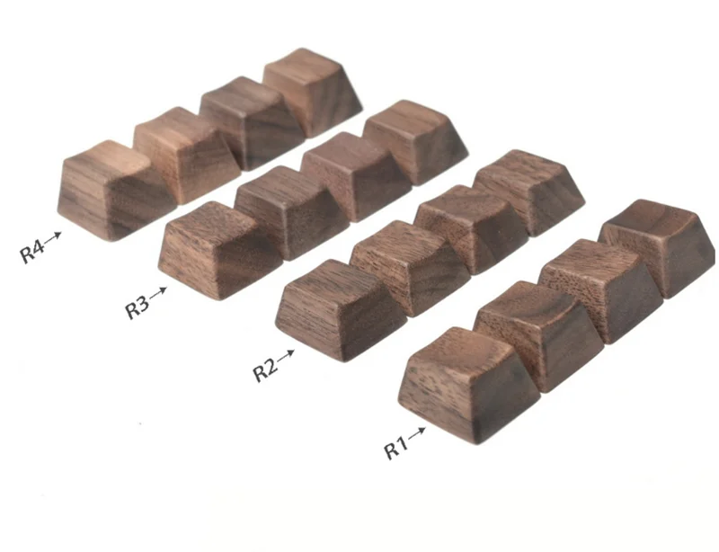 Грецкий орех OEM высота деревянный Keycap костюм для механической клавиатуры деревянные брелки индивидуальность без резьбы для механической клавиатуры