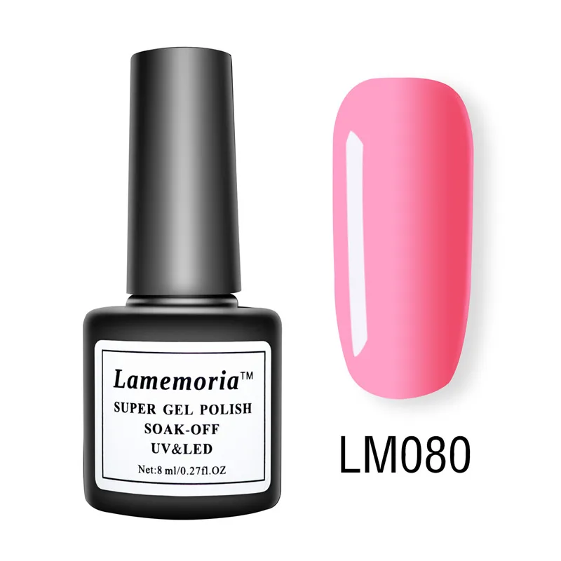 LM-80 Lamemoria лак для ногтей гель Vernis Перманентный стойкий УФ 36 цветов гель для маникюра праймер верхнее покрытие блеск для ногтей - Цвет: LM-80