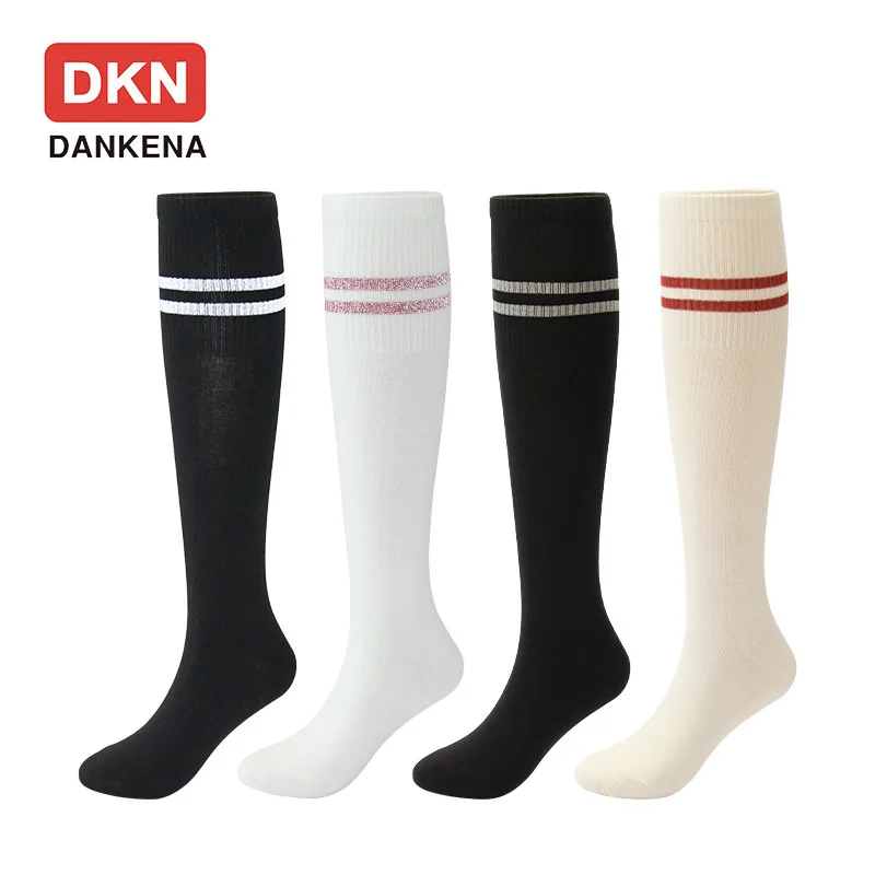 Женские Светоотражающие носки DKN Осенние хлопковые длинные без пятки с двумя