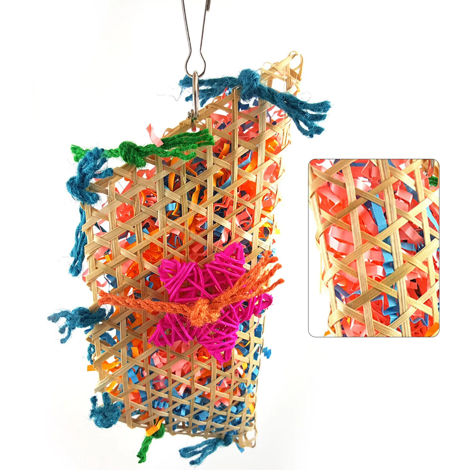 Жевательная игрушка для птиц забавная устойчивая к укусам тренировочная