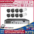 Совместимые с Hikvision комплекты DS-7608NI-Q18P 8POE NVR и 5-мегапиксельная IP-камера Bullet POE 30M IR Встроенный микрофон 8 шт. Plug  play система видеонаблюдения