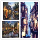 Новая 3D Мозаика из страз сделай сам, городской пейзаж, полноразмерная алмазная живопись, вышивка крестиком, круглая Алмазная вышивка, домашний декор