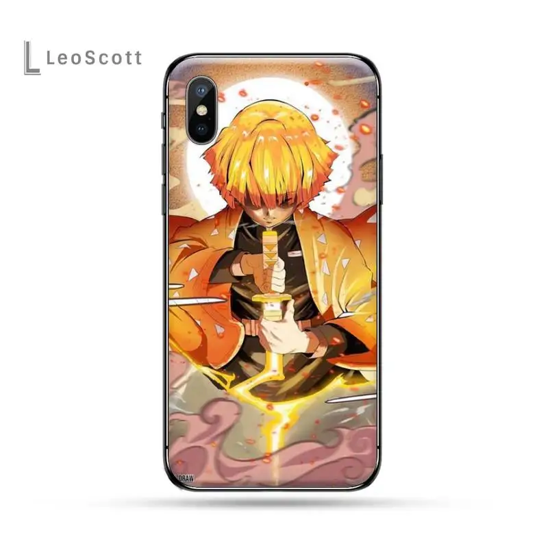 Demon slayer The Blade of Ghost Destruction мягкий черный чехол для телефона iphone 5 5s 5c se 6 6s 7 8 plus x xs xr 11