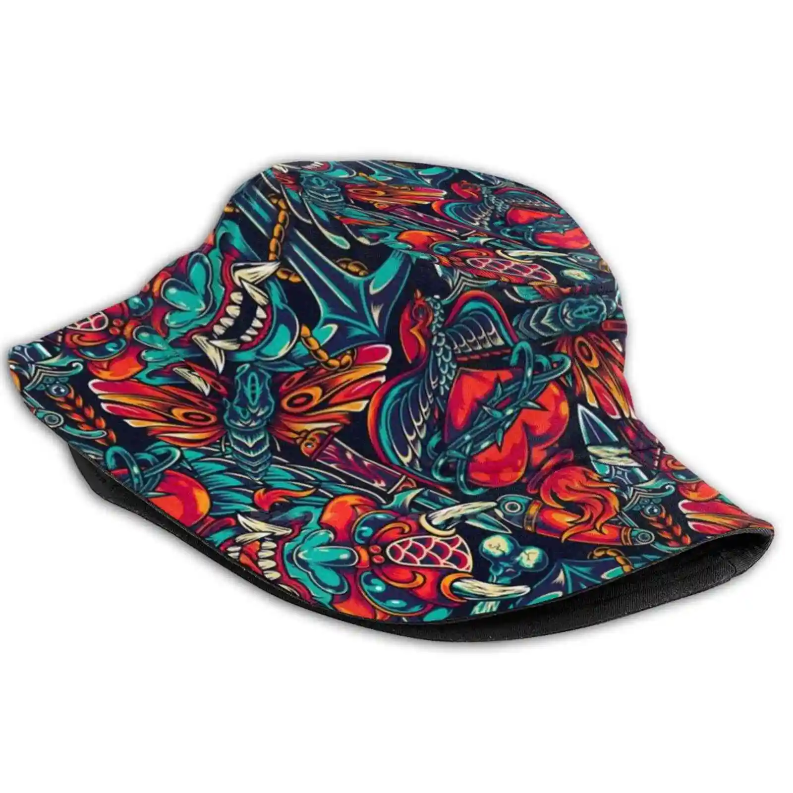 

Japanese S Unisex Fashion Women Men Breathable Bucket Hats Japanese Acient Times Anime Bruce Lee Buddha Buddhism Cartoon