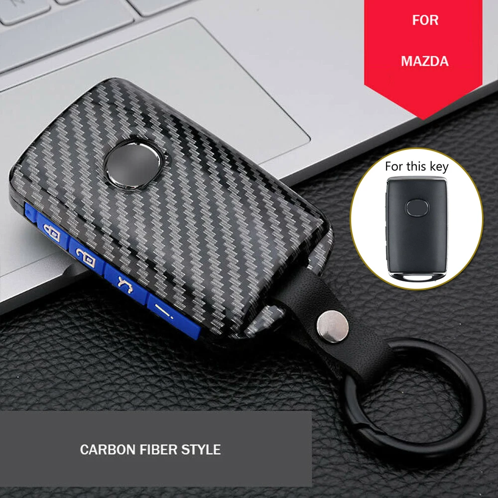 

1 set Key Bag ABS material Carbon Fiber Key Fob Case Cover Dustproof Hot 2020