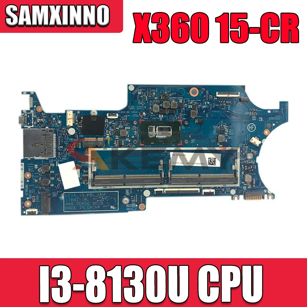 

Материнская плата для ноутбука HP Pavilion X360 15-CR 15-CR0053WM, L20847-601 I3-8130U CPU 17881-1B 448.0EH10.001B DDR4 100% протестирована