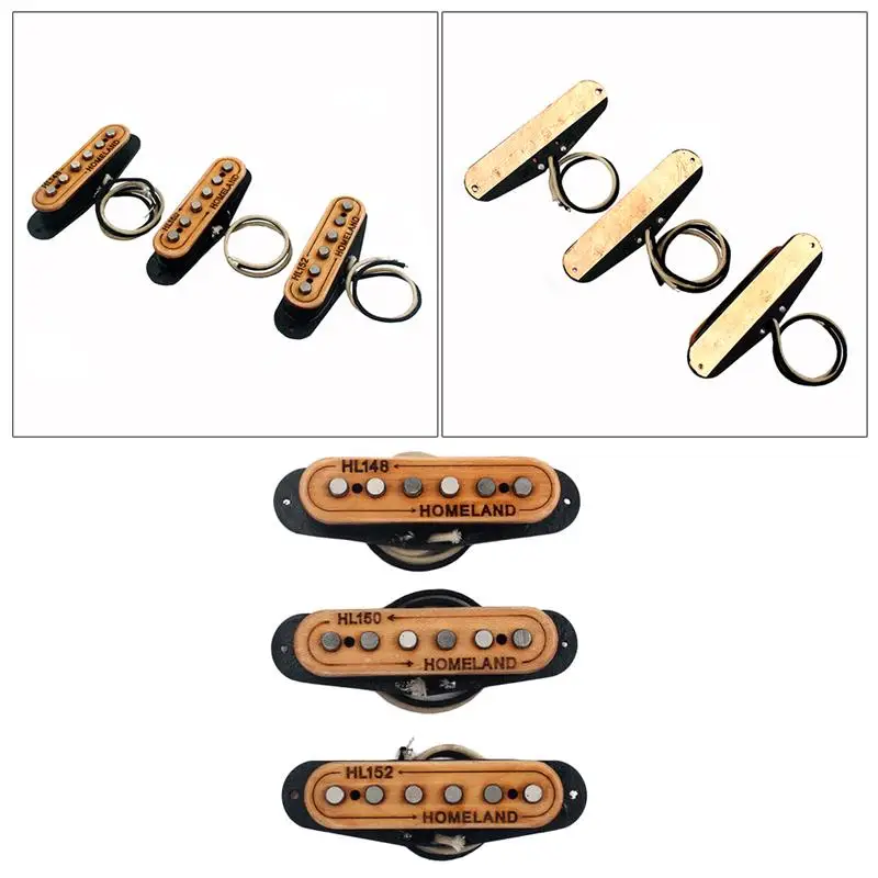 3 шт. затактовый звукосниматель с одной катушкой прочный Прайм клен Дерево Ручная