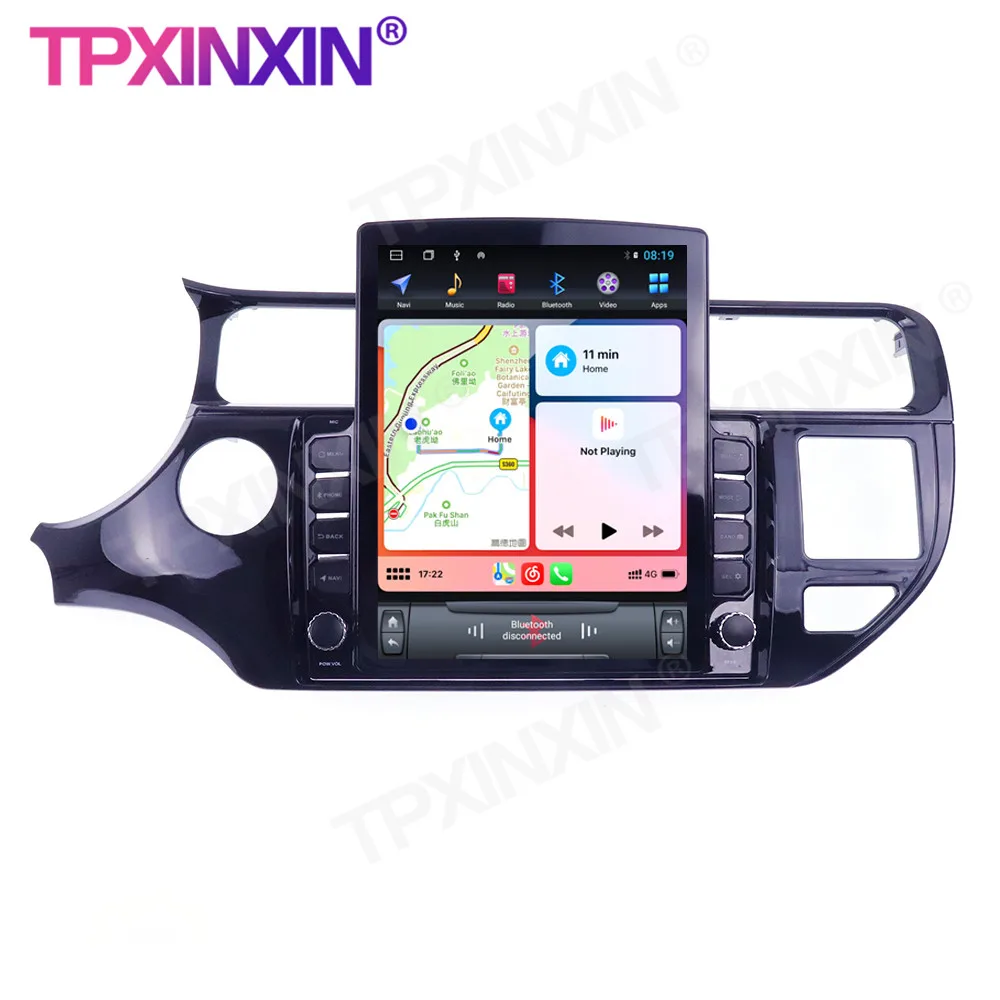 구매 기아 리오 2015-2018 안드로이드 테슬라 스타일 무선 카플레이 스테레오 수신기 6 + 128GB, 자동차 라디오 플레이어 라디오 IPS 화면