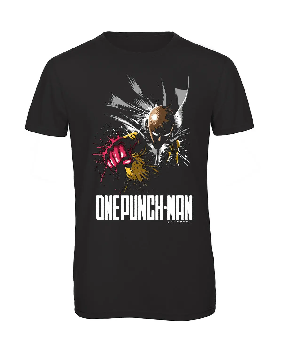 Футболка мужская черная One PUNCH MAN Saitama 2 показать оригинальное название|Мужские
