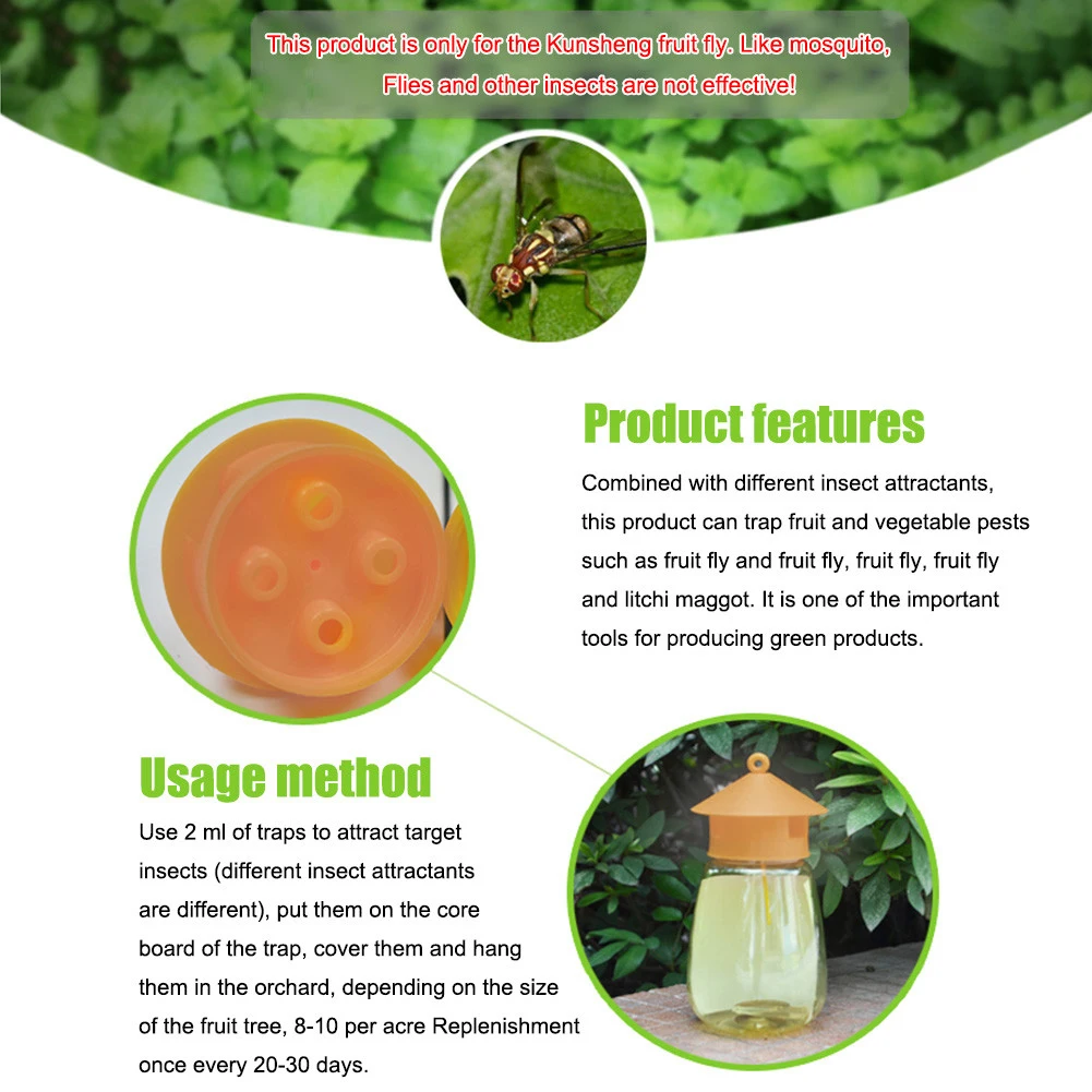 1 шт. ловушка для ОС фрукты муха насекомое висит Мёд Ловец убийца без яда Висит