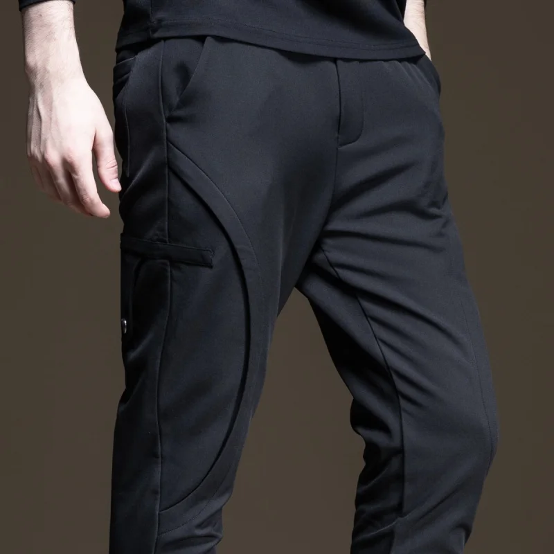 Jogger Специальное предложение полиэстер Pinli осень новые мужские Украшенные тело плюш и утолщенные спортивные штаны для отдыха B193417243